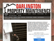 Tablet Screenshot of darlingtonpropertymaintenance.co.uk